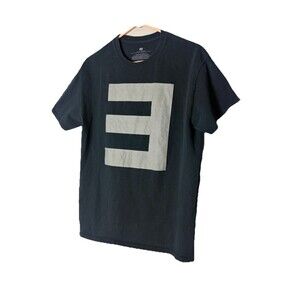 Vintage Eminem Letter T-Shirt Medium Concert Tee Black